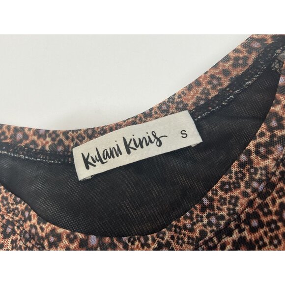 Kulani Kinis Long Sleeve Cut Out Dress in Kosmic Kat - Picture 6 of 7